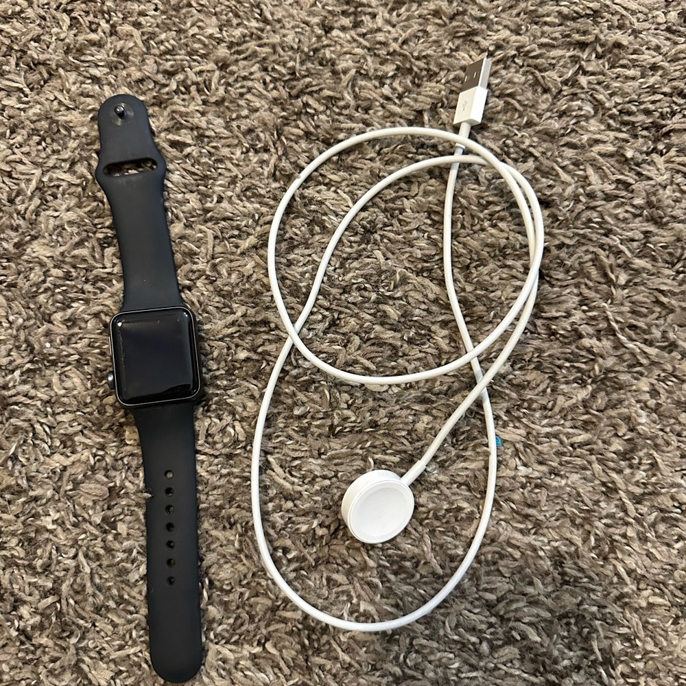 Apple Smartwatch in Black with Charger